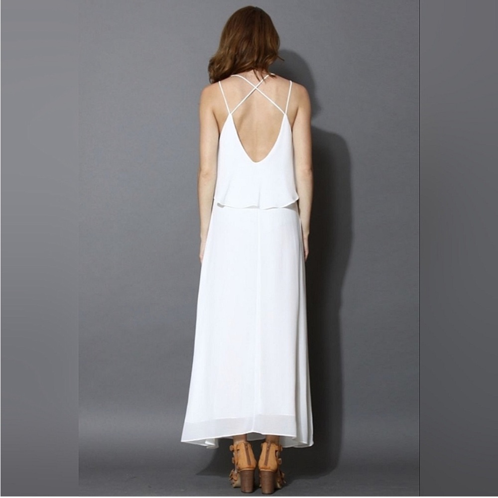 Zara Basic Elegant Flowy Cami Tiered Spaghetti St… - image 5